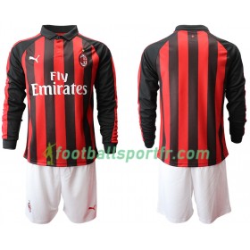 Tenue AC Milan Enfant Domicile 2018-2019 Maillot de Foot ML